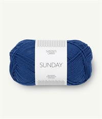 6062 Mørk Blå Sunday, Merino uld